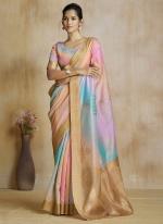 Silk Multi Colour Festival Wear Printed Saree